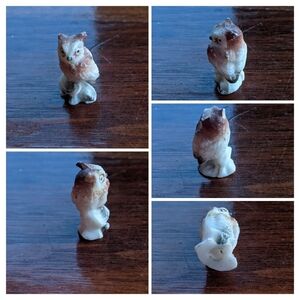 Vintage Miniature Plastic Owl Figurine 🦉